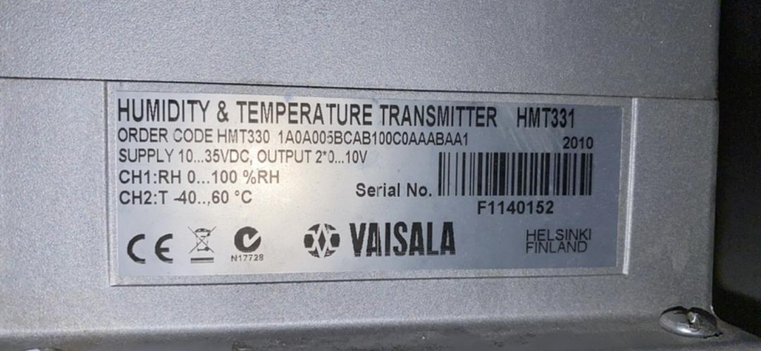Vaisala HMT331 Humidity and Temperature Transmitter(S6LLST5593)
