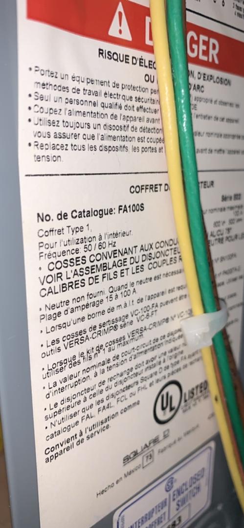 FA15A Square D 15A Enclosed Circuit Breaker FAL34015(S6LLST6332)