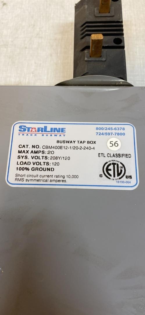 20A STARLINE Busway Tap Box 120V CBM400E12453112240(S6LLST5792)