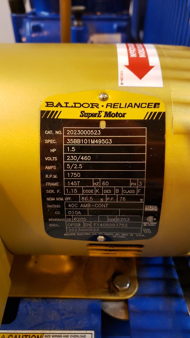 Quincy Air Compressor BMQTS3QCBDT '14 Dual 1.5HP Motor(S6LLST10592)