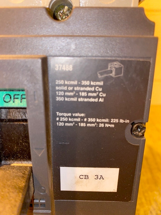 250A Circuit Breaker Merlin Gerin NSF250 HC(S6LLST1377)