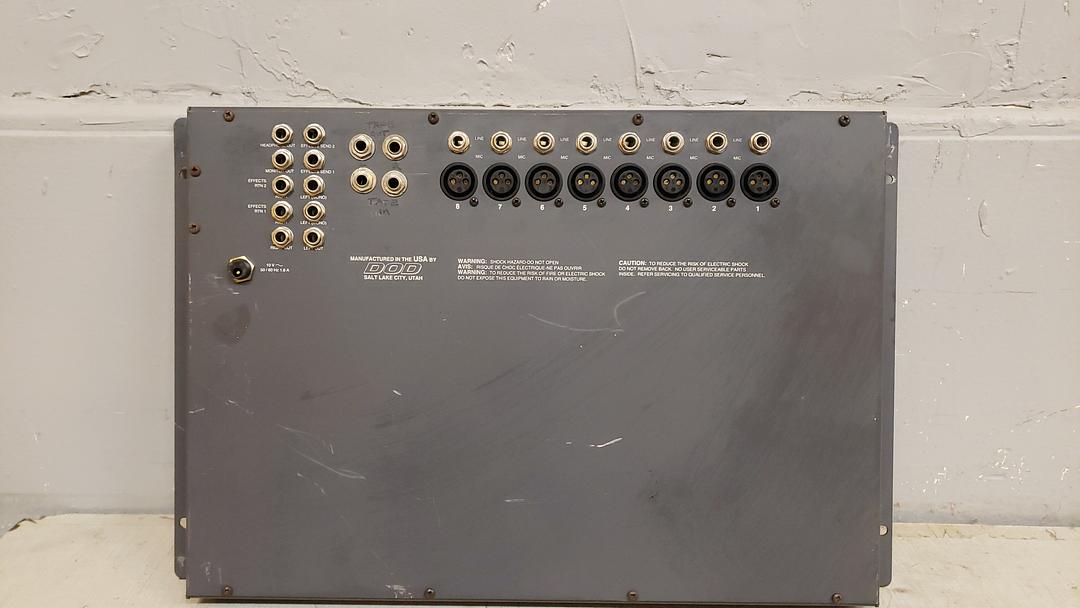 DOD Electronics 822 RM 8 Channel Professional Mixer MXR1(S6LLST10739)