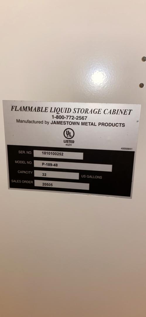 48" Jamestown Flammable Cabinet(S6LLST3624)