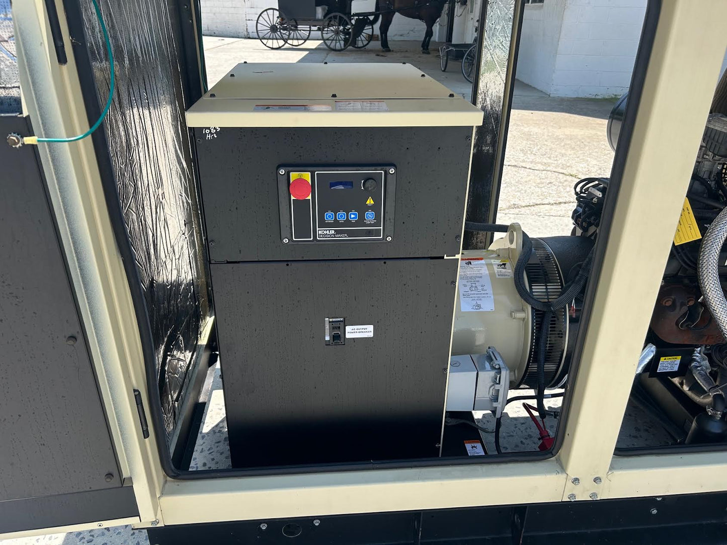 40KW Kohler Nat Gas LP Generator 1PH 120/240 1083hrs '12 TESTED