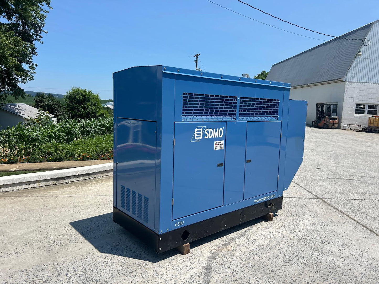 50KW SDMO Nat Gas LP Generator 1&3PH 1121Hrs '07 TESTED