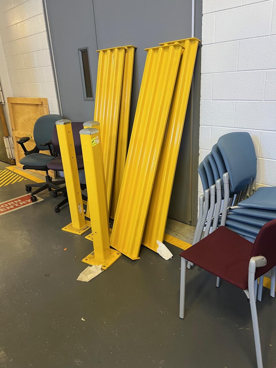Loading Docks with Doors Levelers Posts & Safety Bars