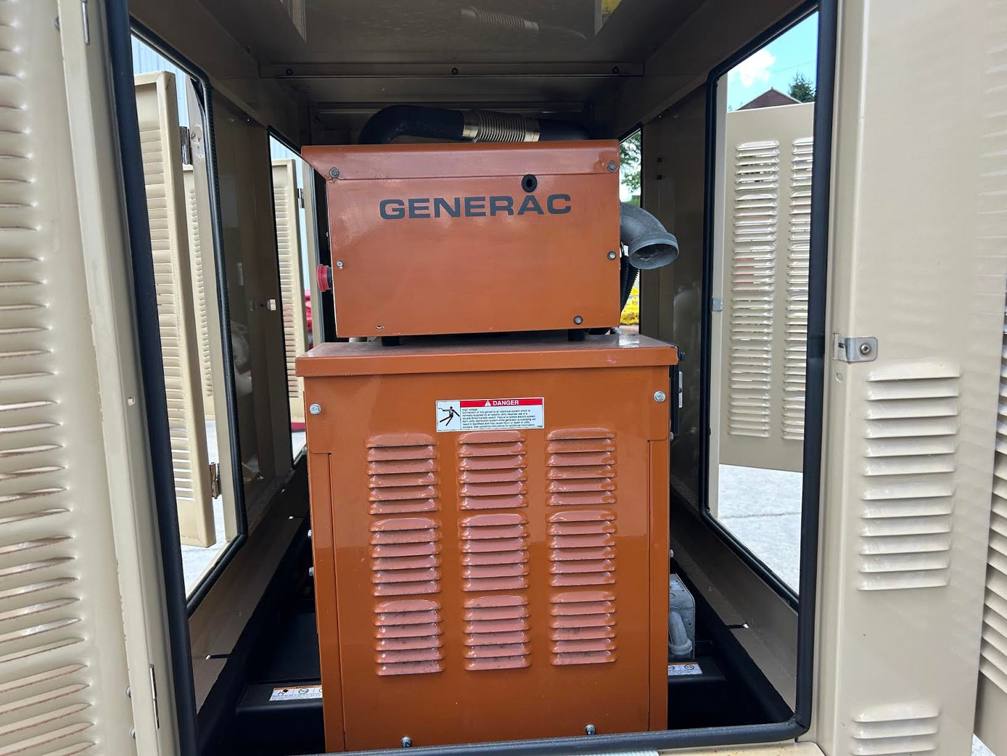 Generac 50kW Diesel Generator 3ph 277/480V Standby SD0050 163hrs Tested