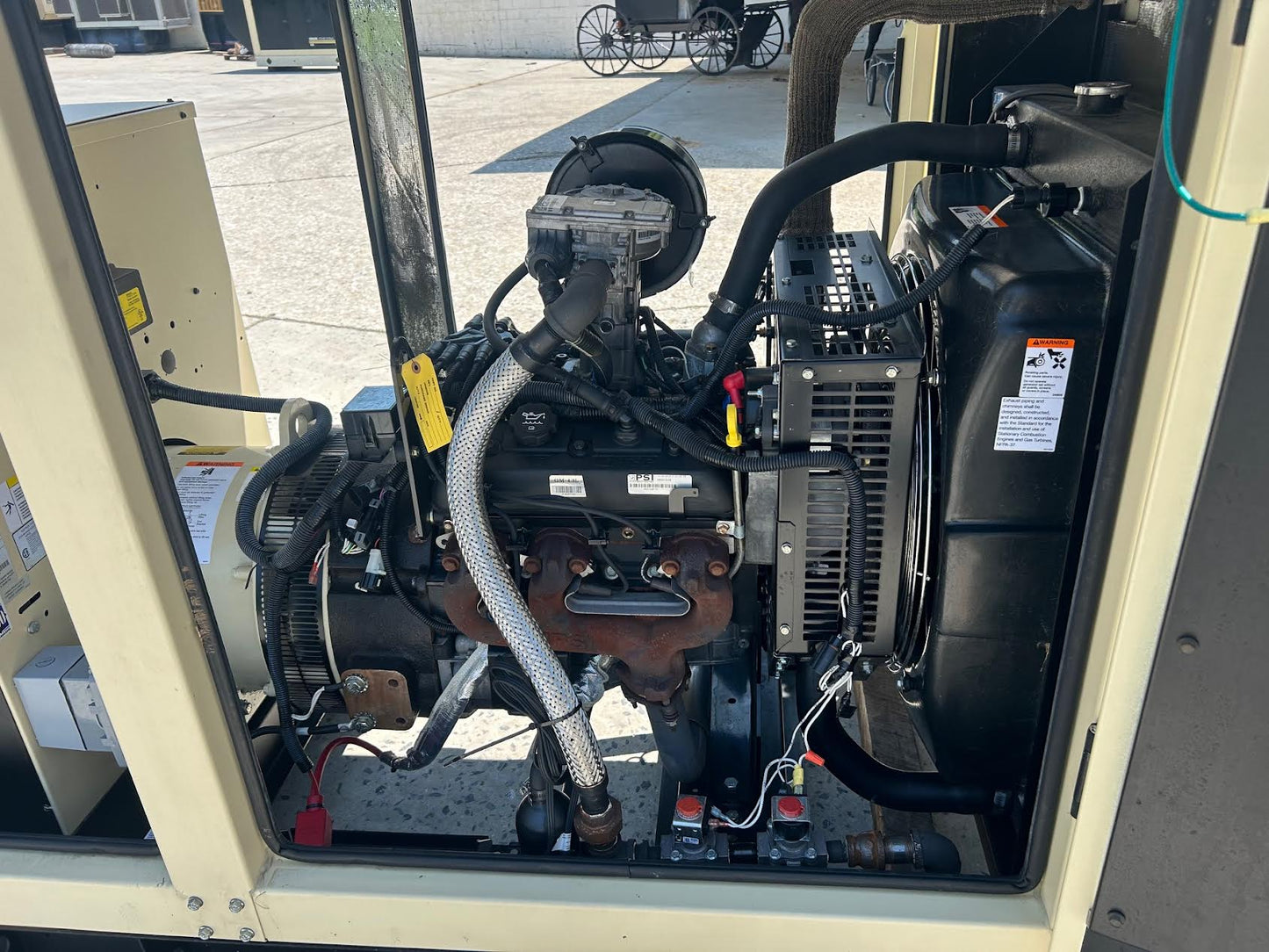 40KW Kohler Nat Gas LP Generator 1PH 120/240 1083hrs '12 TESTED