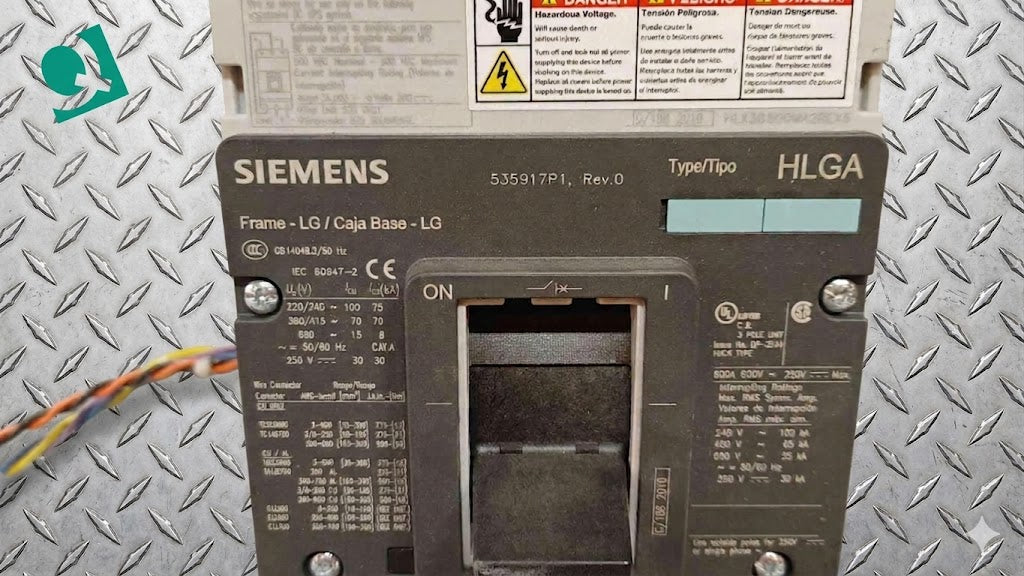 Siemens Circuit Breaker 3 Pole 600A 600VAC 250VDC HLGA 535971P1