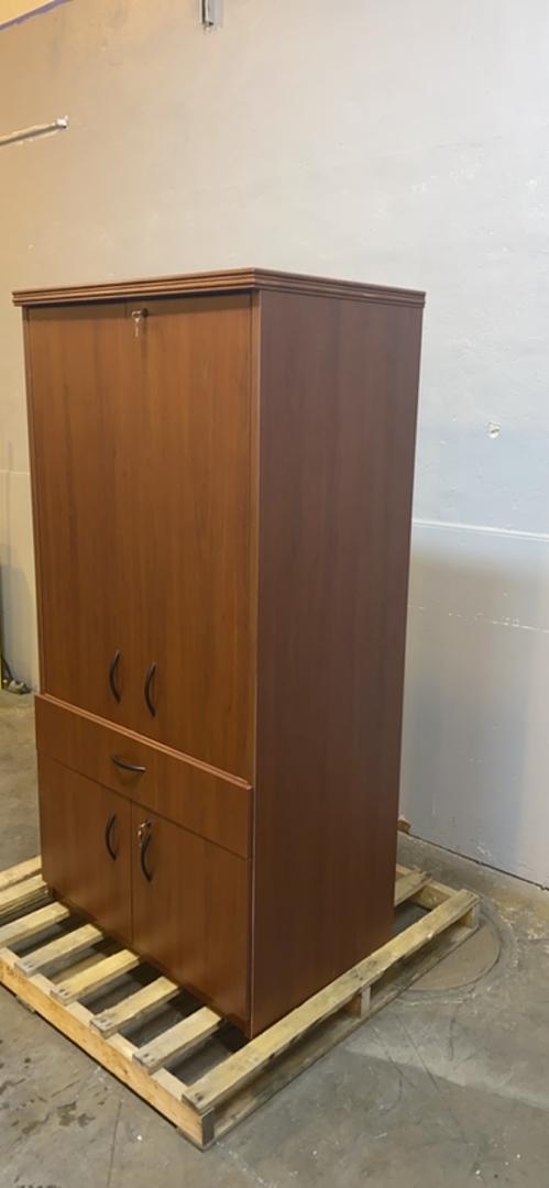 Tall Wooden Armoire Storage Cabinet 36x25x72(S6LLST5129)