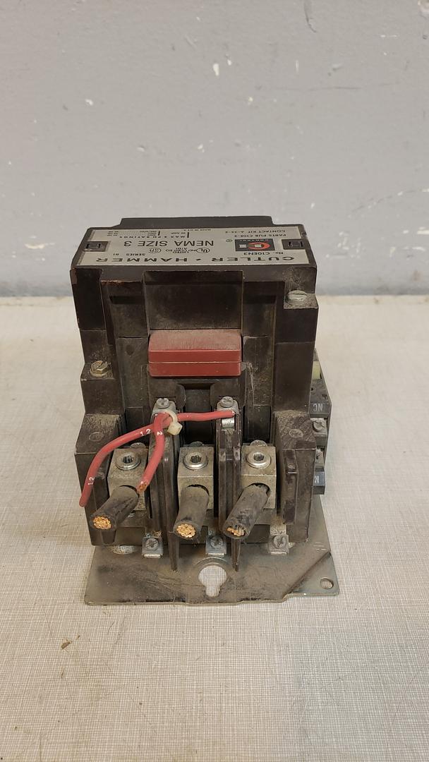 Cutler Hammer Size 3 90A Contractor C10EN3 Series B1(S6LLST10735)