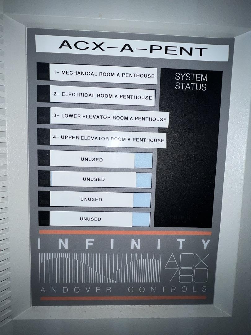 Infinity Andover Controls ACX780 Programmable Security Management(S6LLST13334)