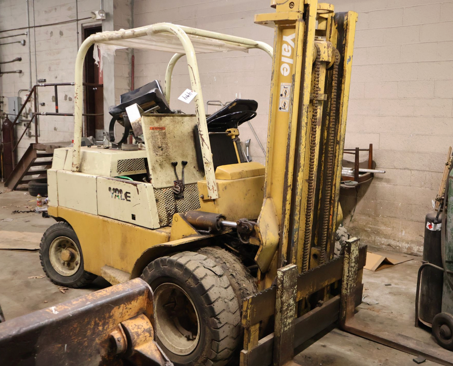 Yale 10,500lb. Propane Forklift Truck, w/ 2-Stage Mast, 56" Forks