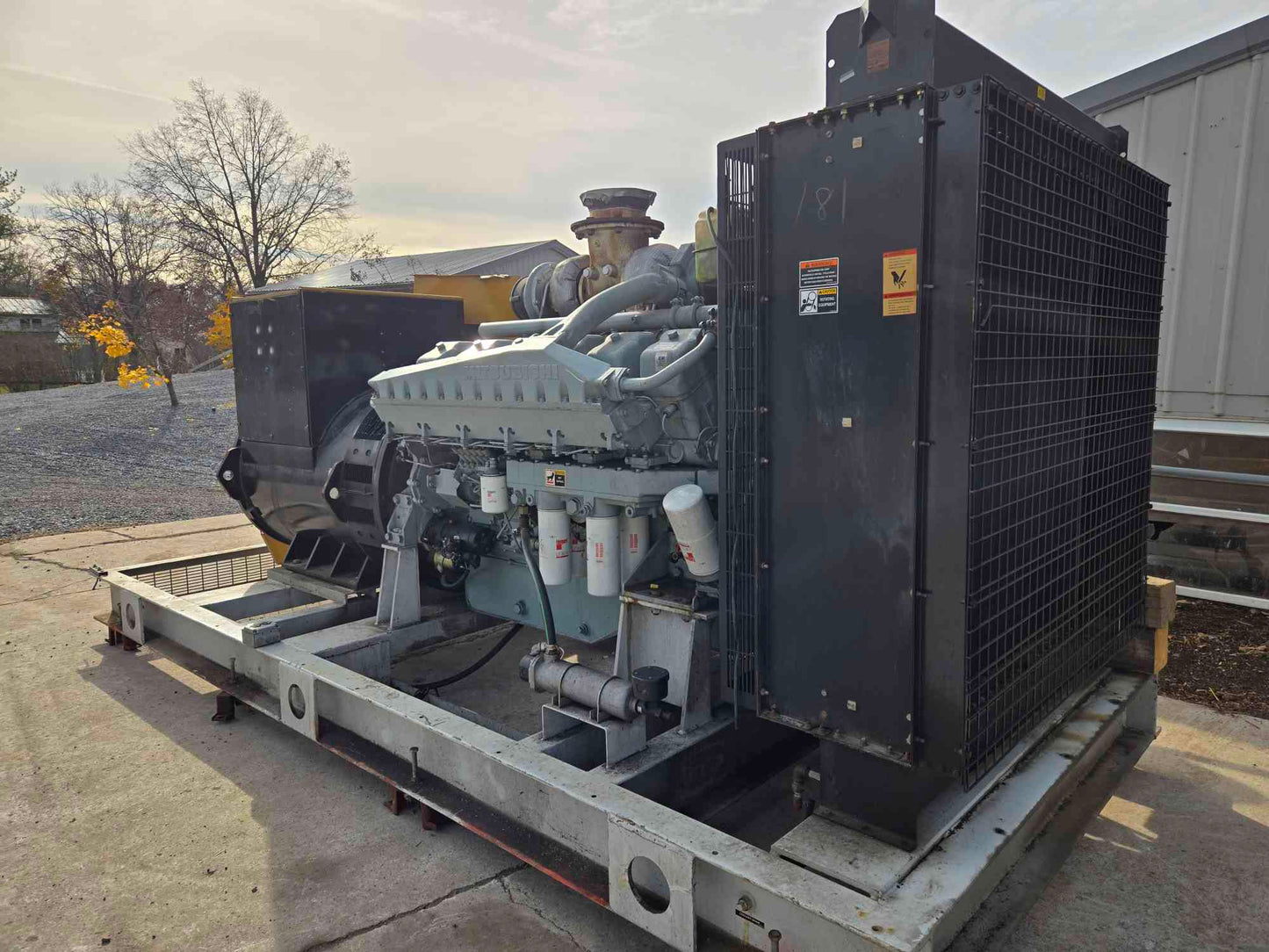 750KW Mitsubishi V12 Generator AS-IS Not Working See Photos-17522