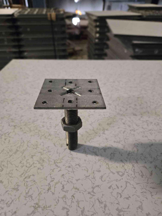 3" X 3" Raised Flooring Pedestal Head Tate Raised Access Floor