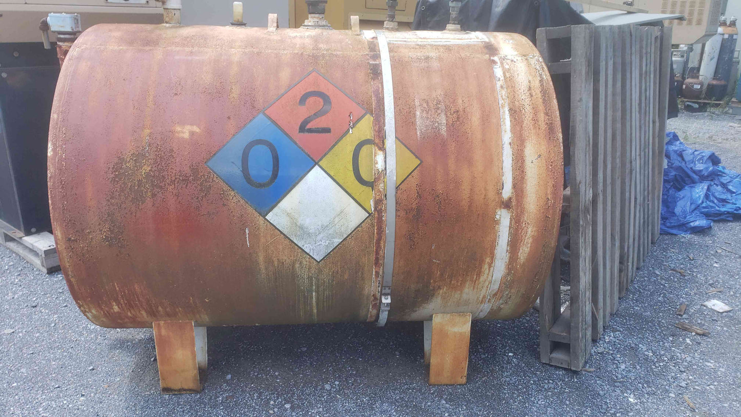 500 Gallon Diesel Fuel Storage Tank Horizontal Cylinder (SKU: 109301)