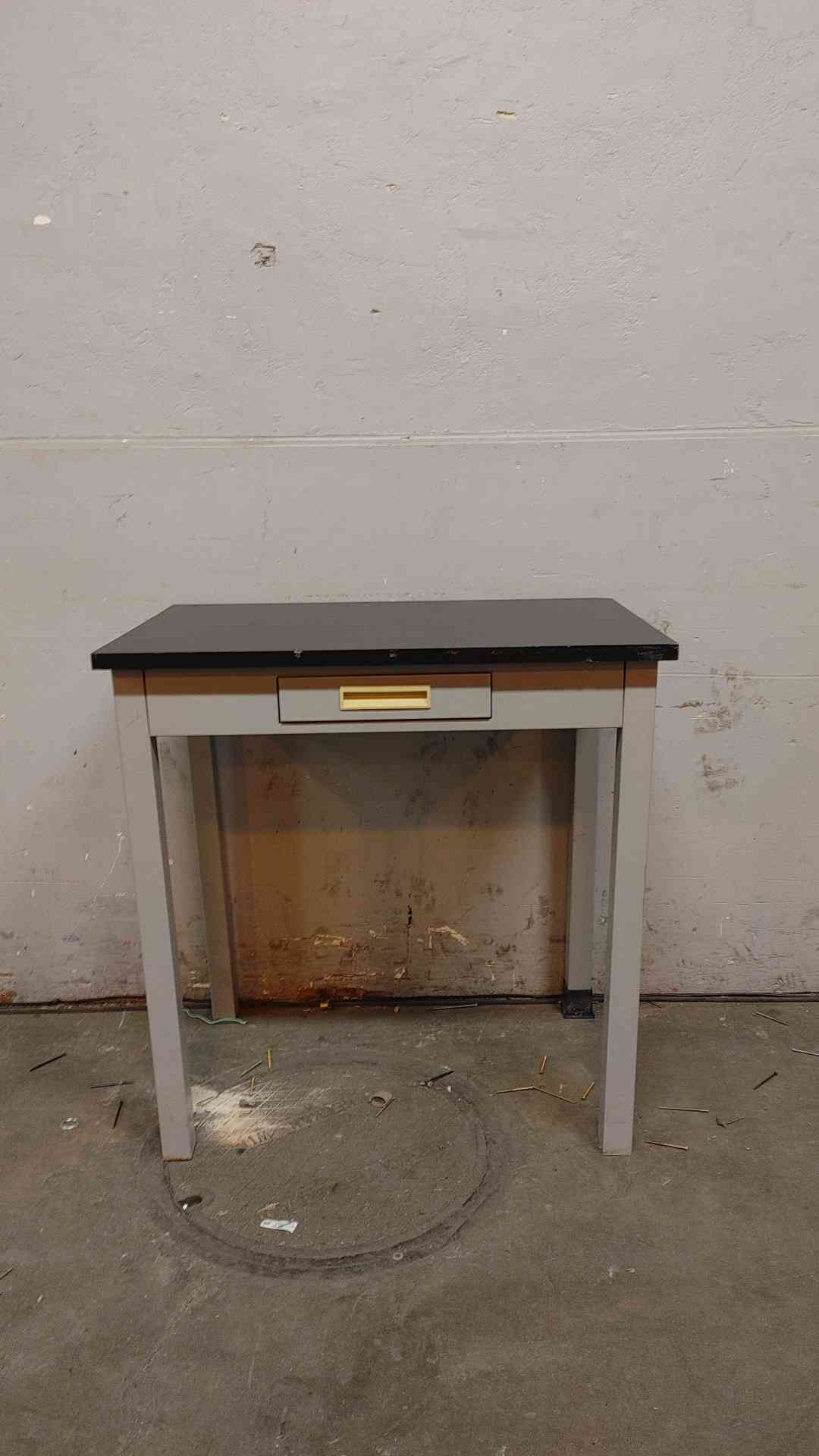 3' Hamilton Recessed Drawer Black Epoxy Lab Desk(104664)