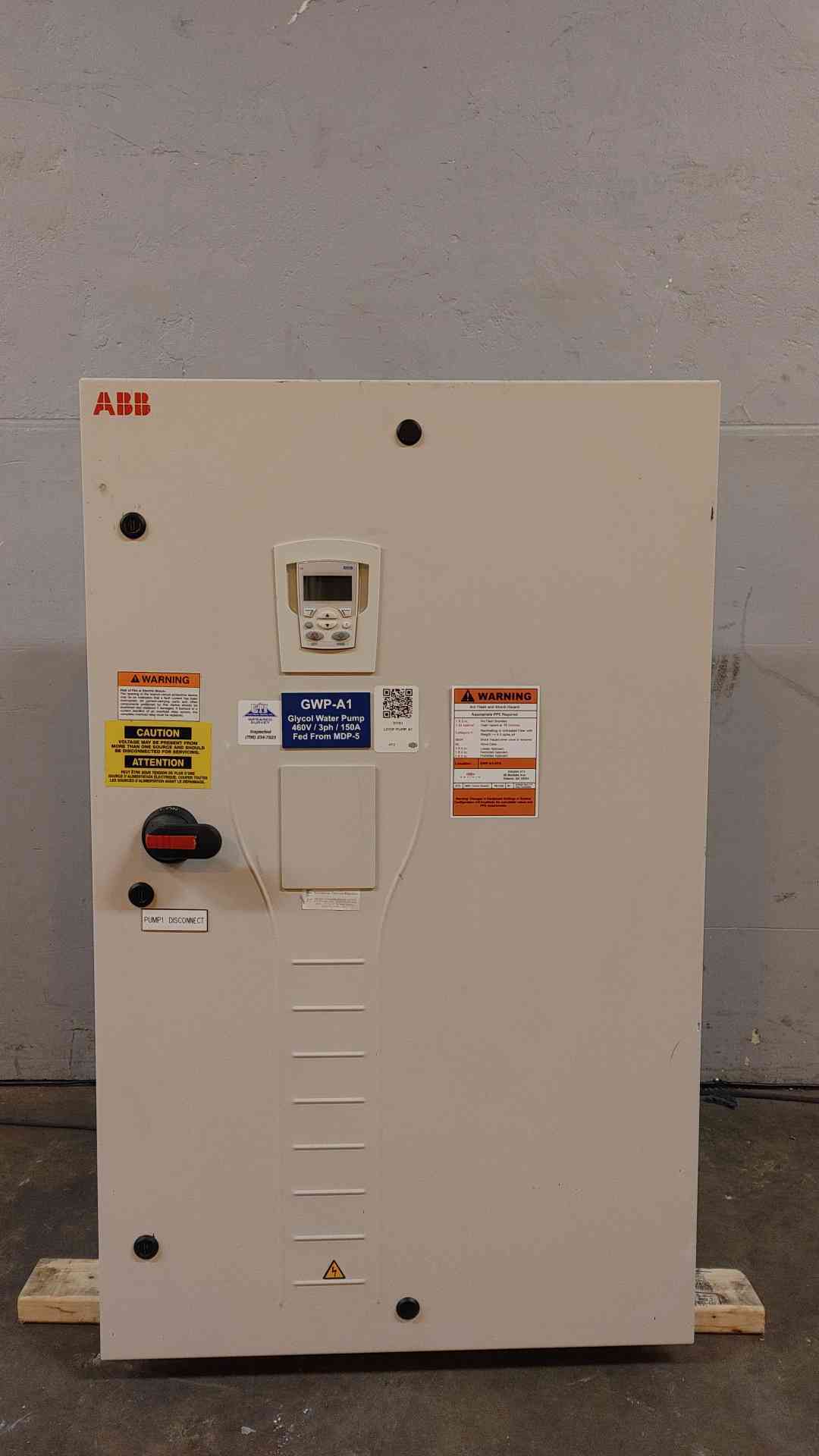 ABB Control VFD 3PH 480VAC 96A 75HP ACH550-PDR-097A-4+K466 (106375)