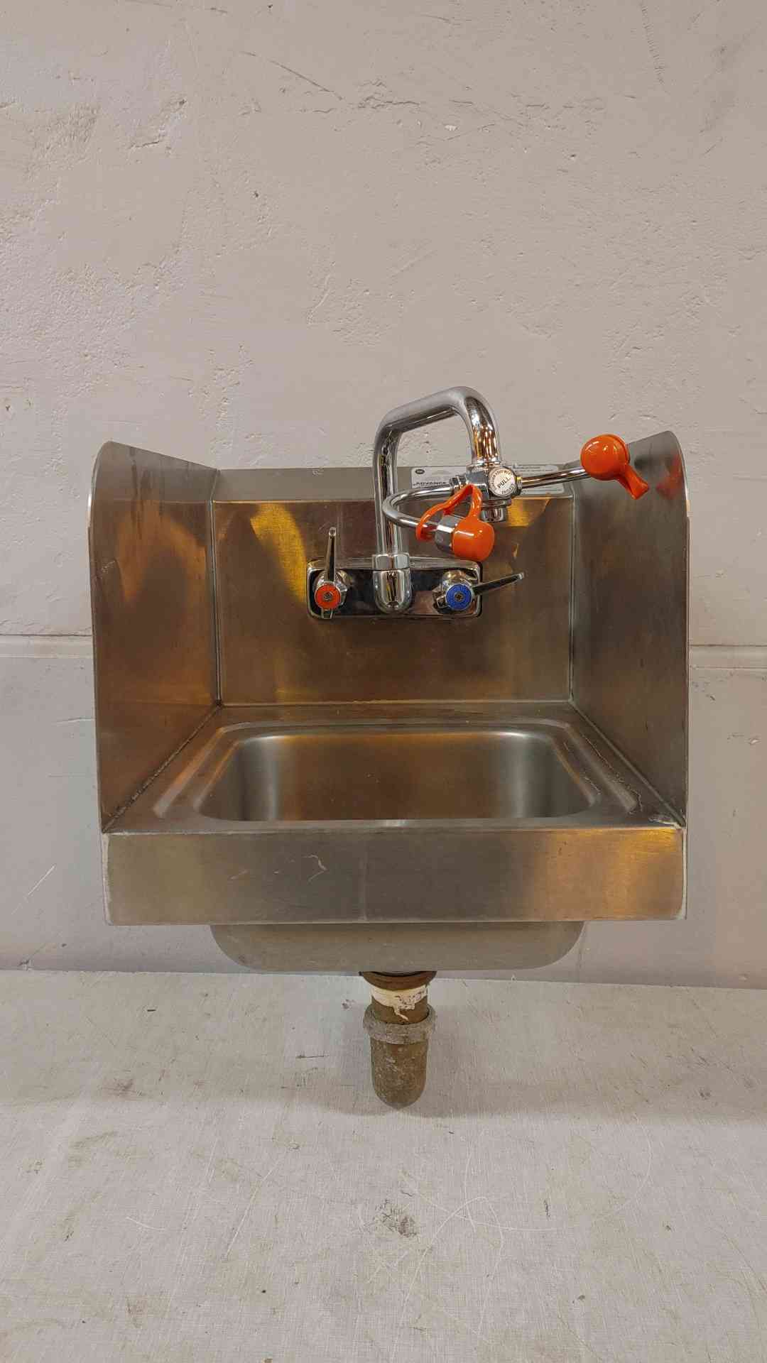 Advance Tabco Stainless Steel Single Sink Basin W/ Eye Wash
