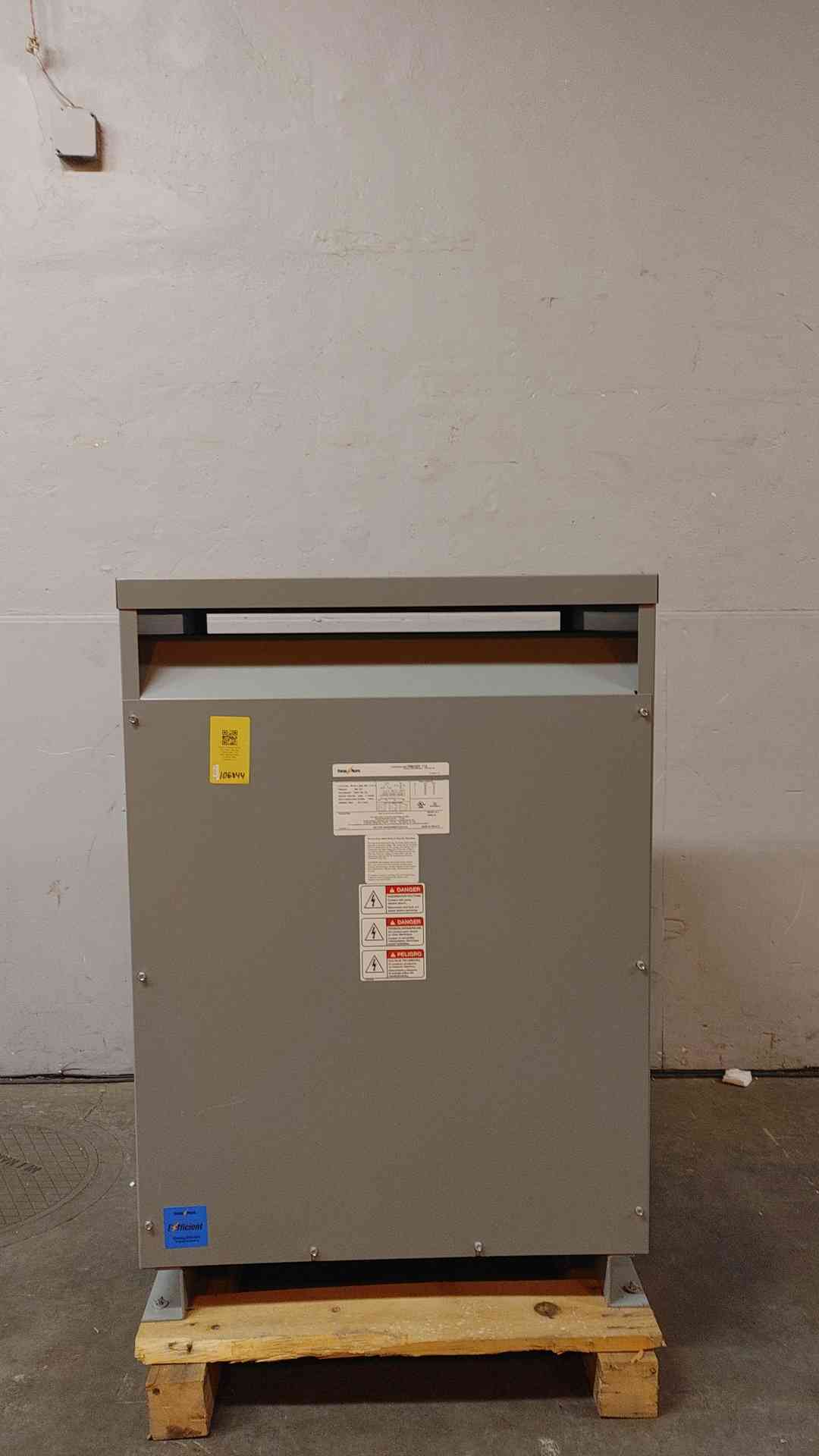 Federal Pacific Dry Type Class AA Transformer 112.5KVA 480V x 208Y/120V 3PH T48LH2Y-112