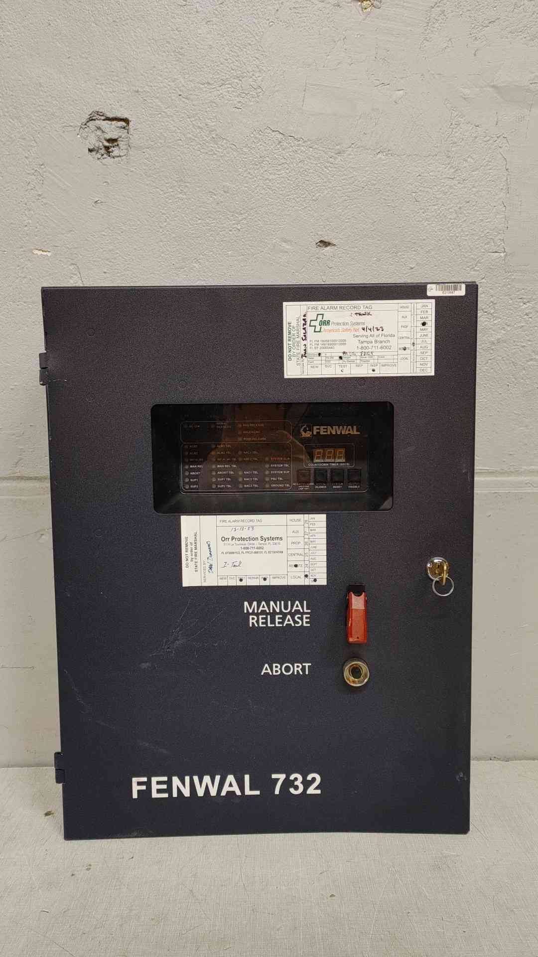 Fenwal 732 Fire Protection Control Panel 3.2A 240VAC 30-732001-201
