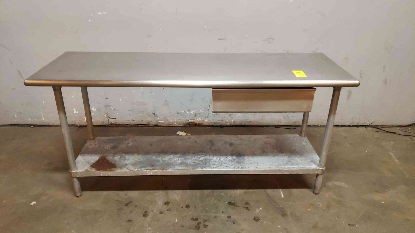 Tabco Tables 6' Stainless Steel Cafeteria Prep Table W/ Drawer (SKU: 107289)