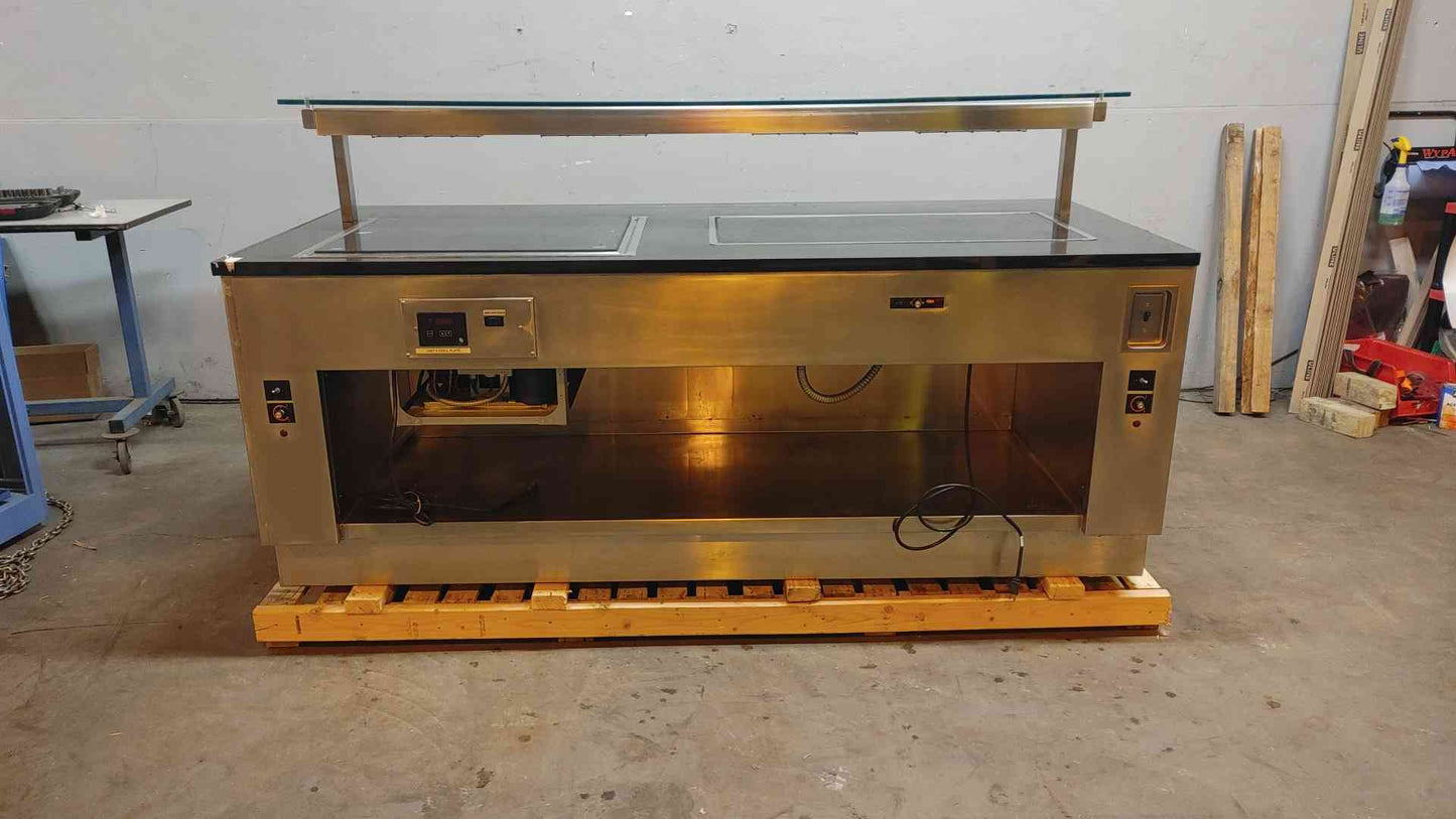 7'4" Hatco Glo-Ray Galley Heated Serving Station & Shelf
