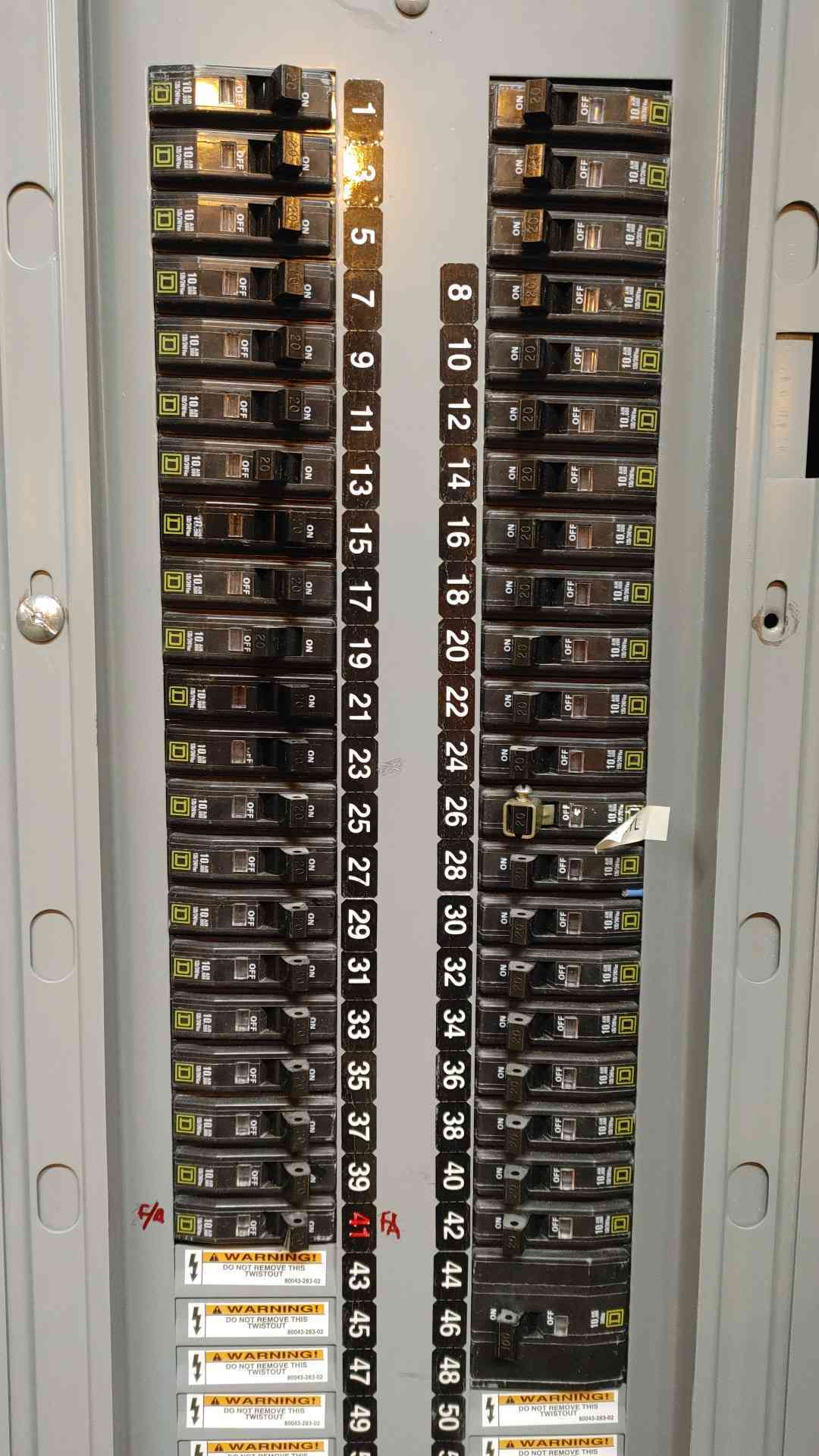 Square D NQOD Panelboard 100A 208Y/120V 3PH 4W MHC44S