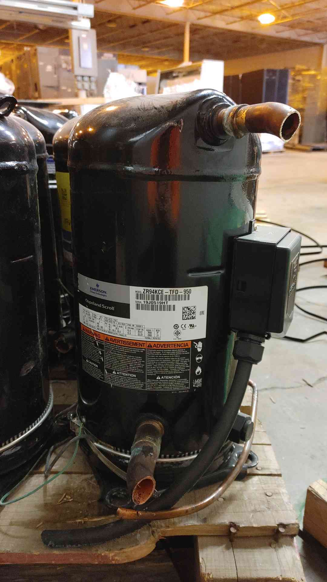 Emerson Copeland Scroll Compressor 460V 3PH ZR94KCE-TFD-950