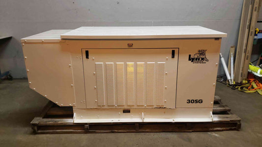 30KW Lynx 30SG 120/240V 1&3PH Nat Gas LP 325 Hrs. TESTED (SKU: 107723)