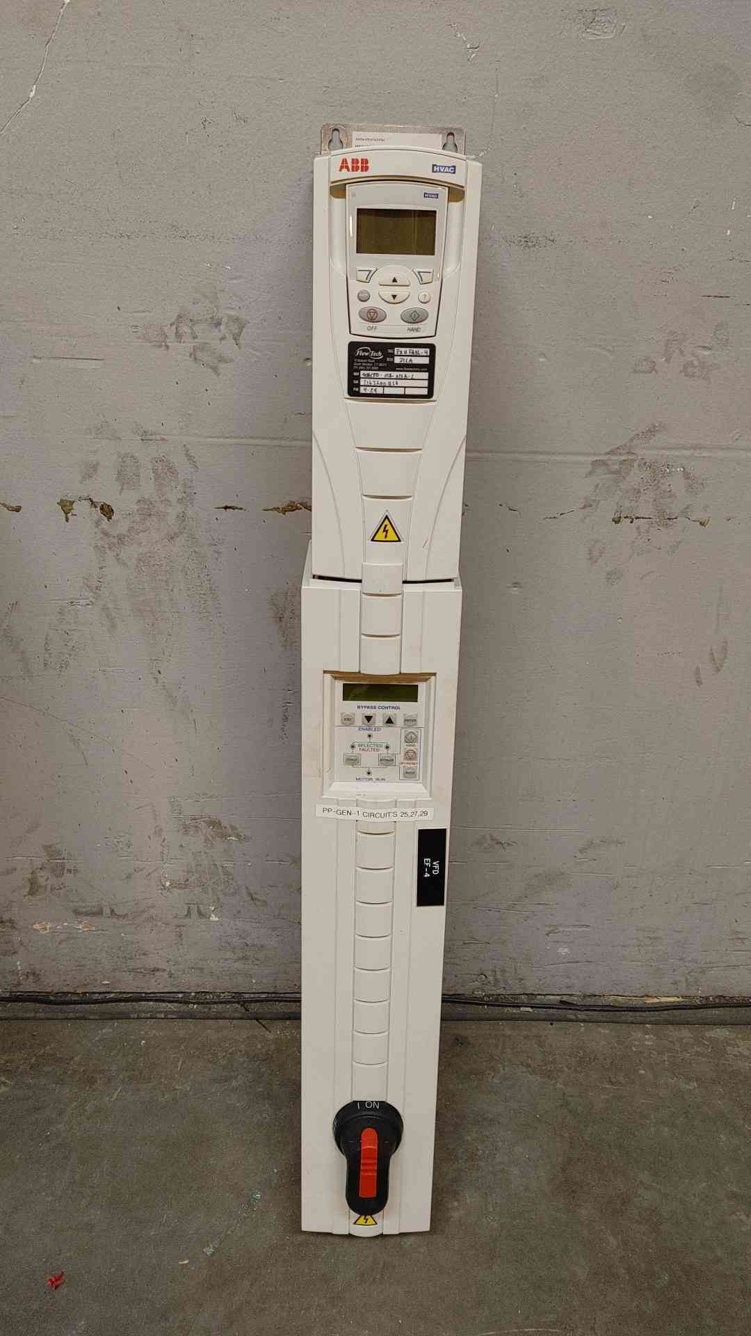 ABB 5HP Enclosed Industrial Control Panel 5HP 100KA 3PH 208-240VAC 17A ACH550-VCR-017A