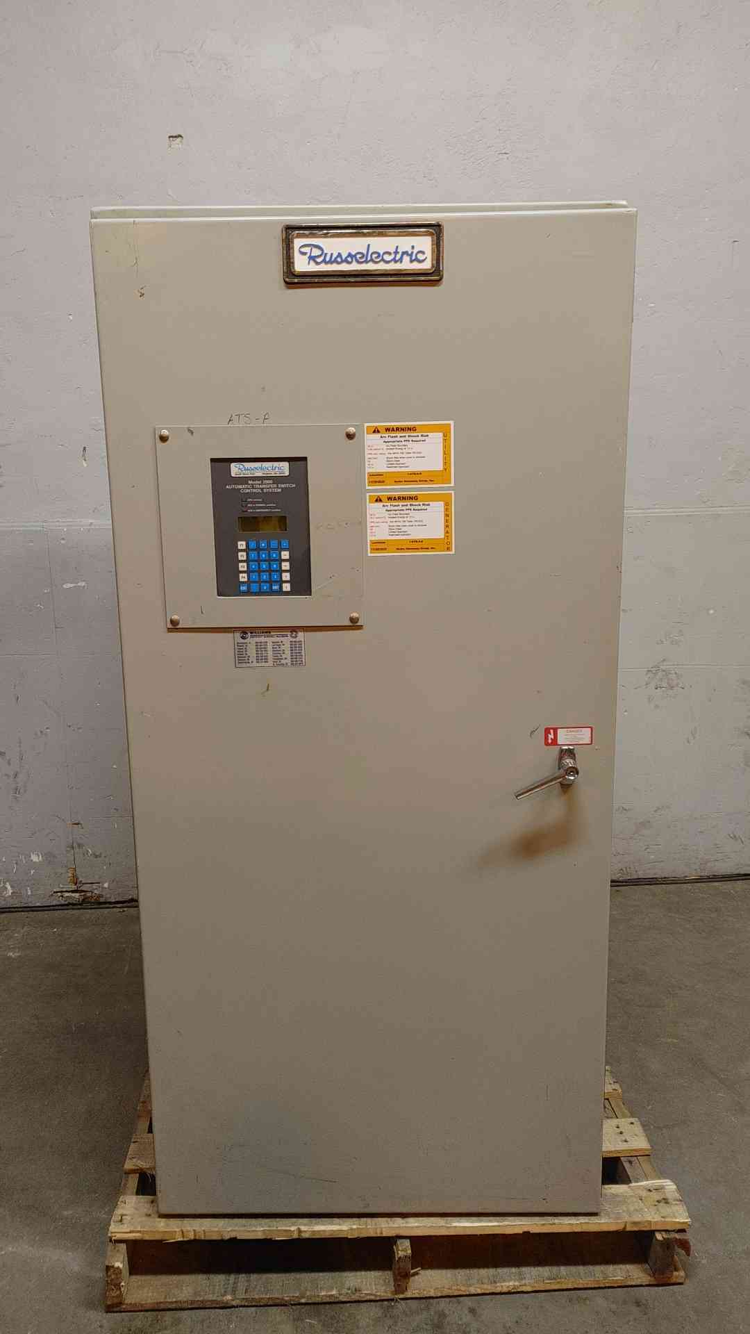 Russelectric Model 2000 Transfer Control System 800A 277/480V 3PH 4W RMT-8004CE