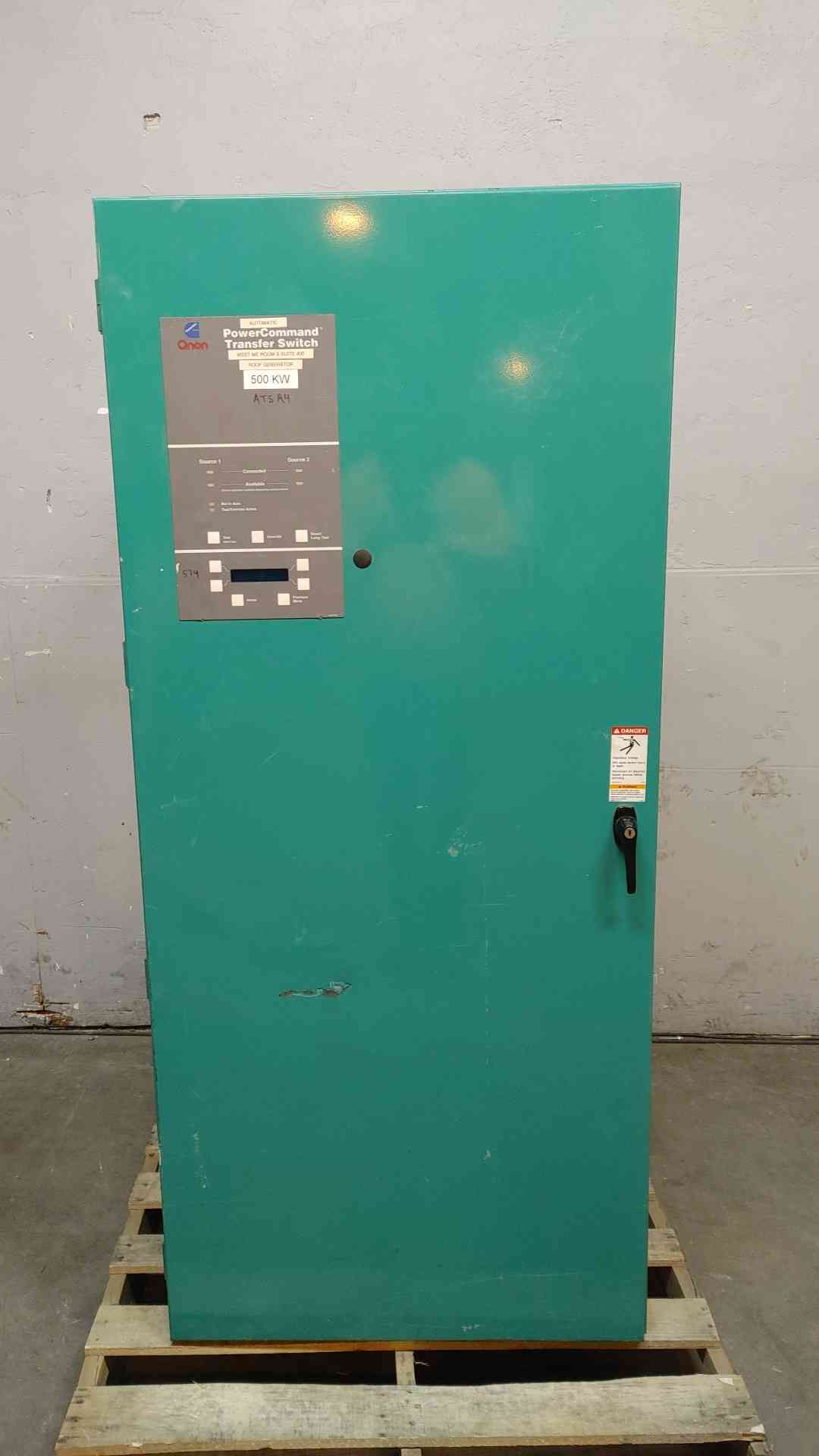 Onan 1000A PowerCommand ATS Transfer Switch 480V 3 Pole 0TPCD-4489506