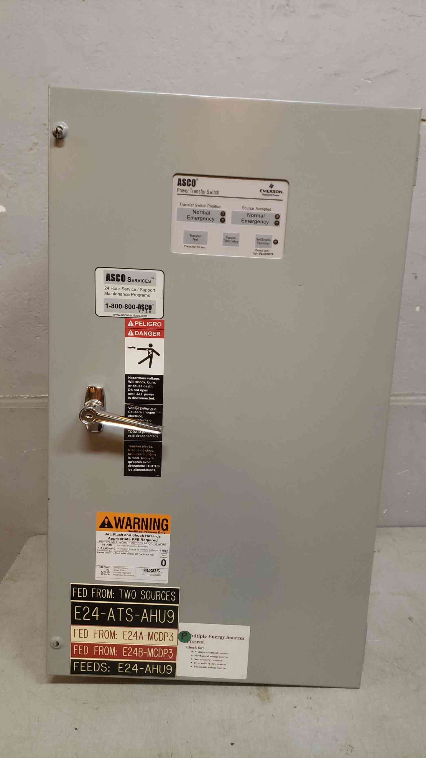 ASCO 70A 480V 3PH ATS D00300030070N10C Emerson Series 300 (SKU: 108228)