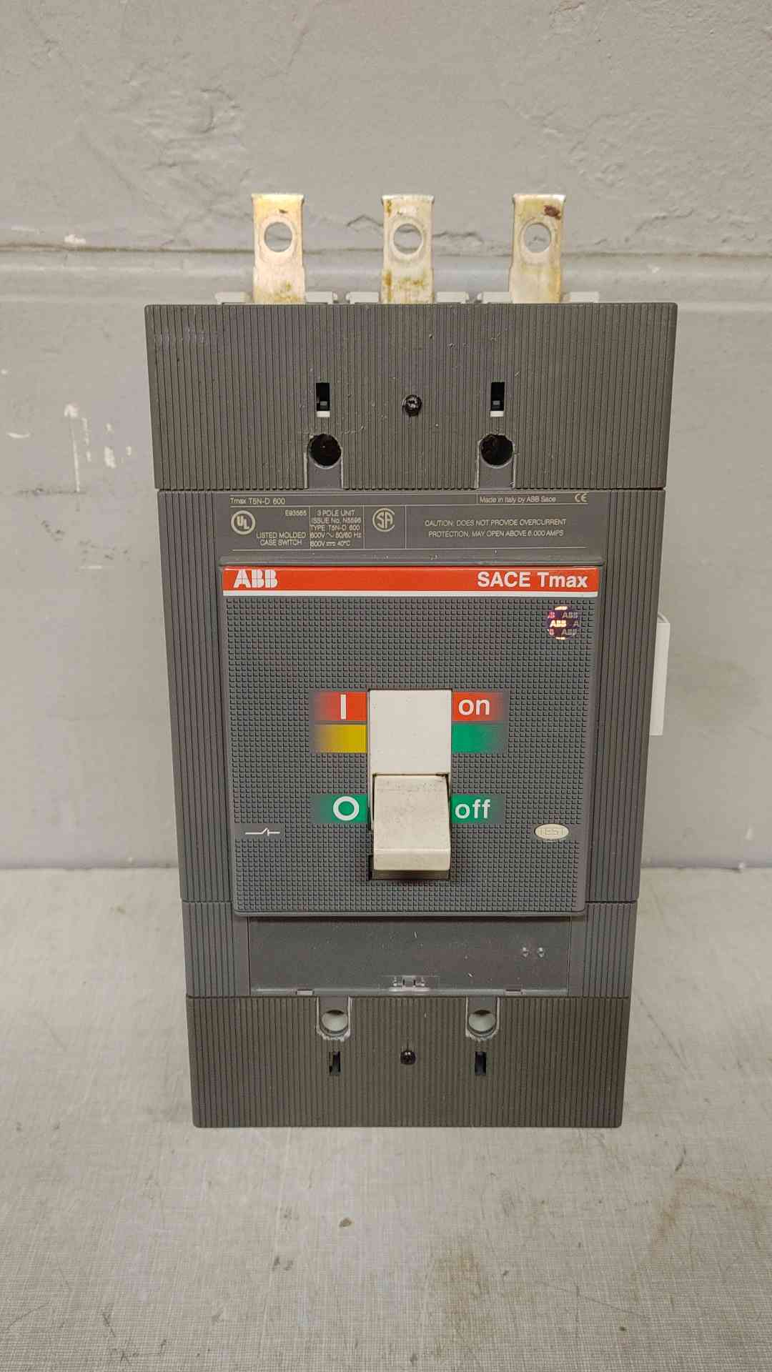 ABB Save Tmax 600A T5N-D 3 Pole Circuit Breaker (108592)