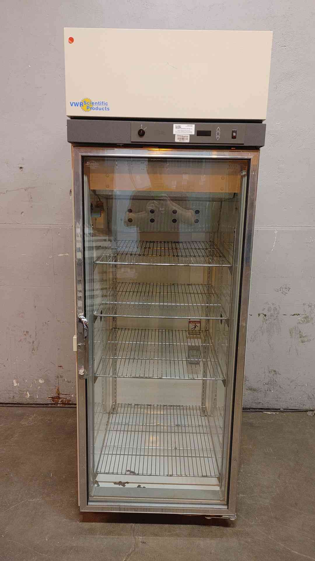 VWR Scientific Single Glass Door Lab Refrigerator VCR422A20 (108702)
