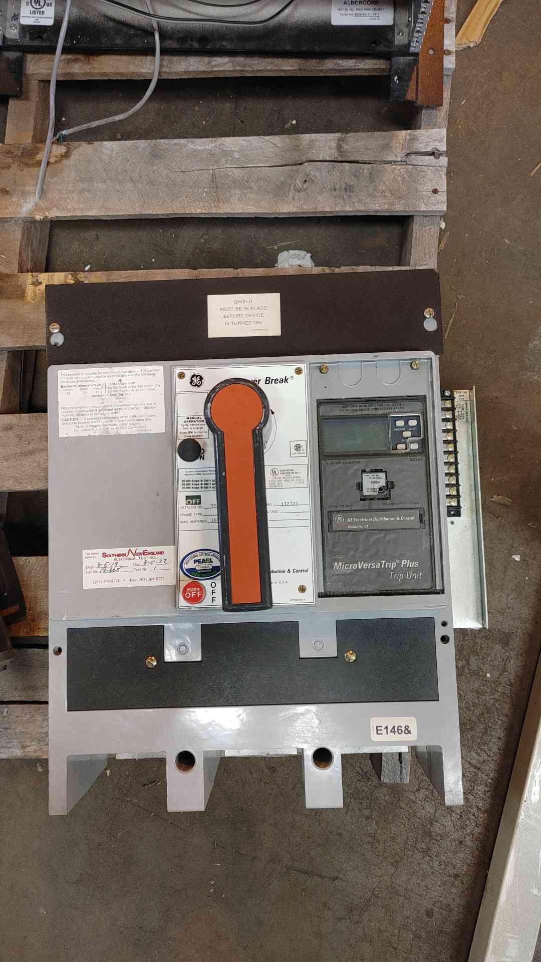 GE PowerBreak MicroVersaTrip Plus Trip Unit 1600A G-2417 (108856)