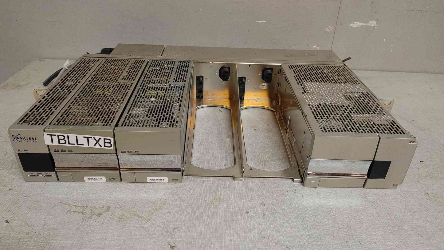 Valere Rectifier Shelf 240V 45A CC9D-ANN-VC w/ 2 V1000A Rectifier Modules(108906)