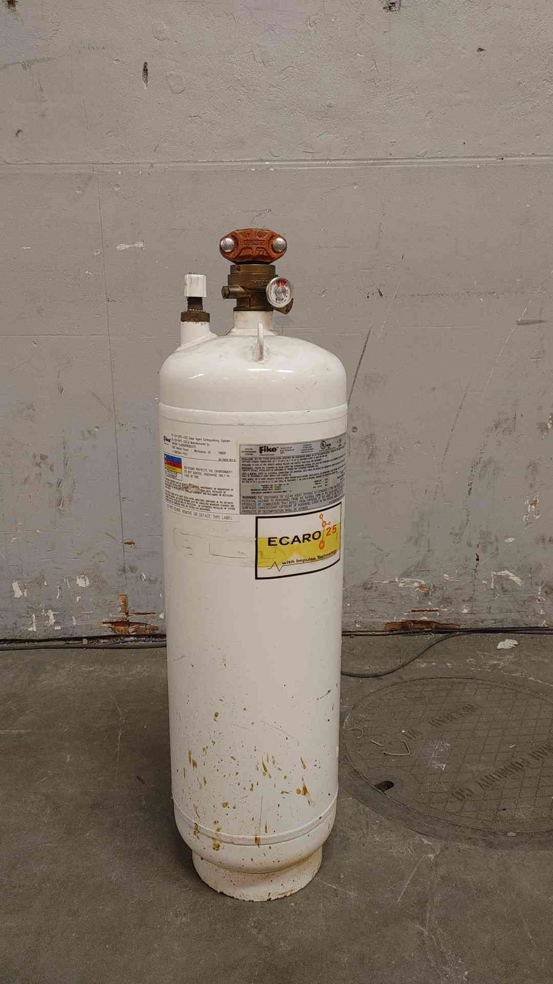 Fike 66 LBS Ecaro 25 Clean Agent Fire Suppression Cylinder HFC-125 70-266-D-W (109255)