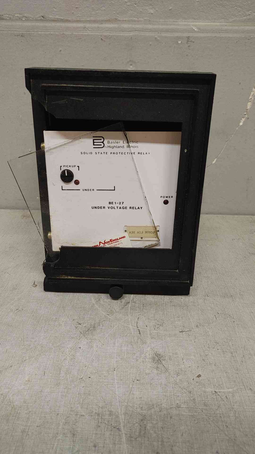 AS-IS *Pickup Only* AS-IS Basler Electric Under Voltage Relay BE1-27 (SKU: 109298)