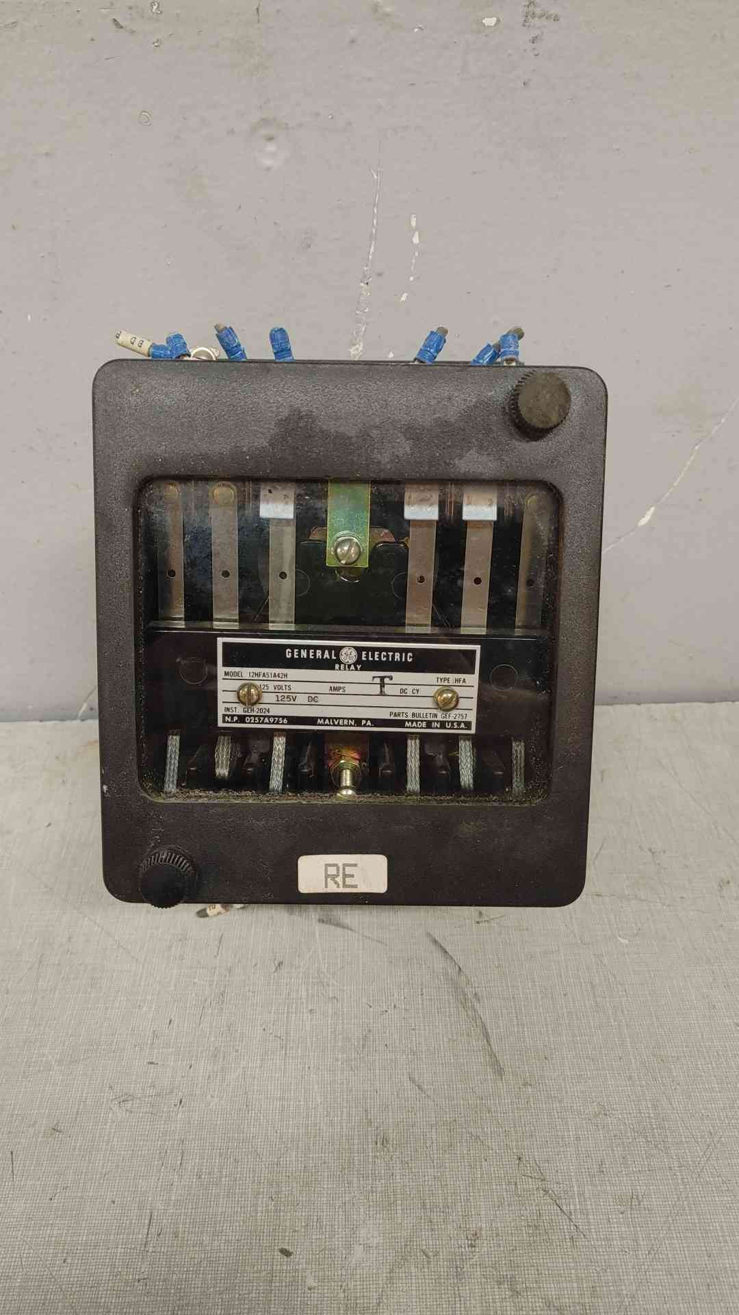 General Electric HFA Multi-Contact Auxiliary Relay model 12HFA51A42H
