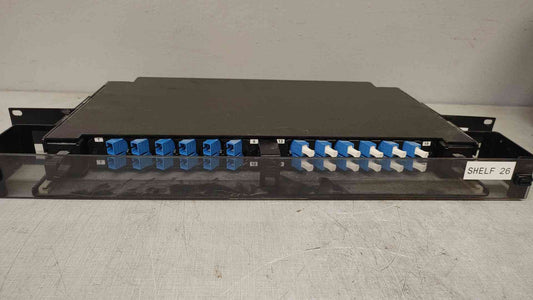 TE Connectivity FPL-1DRA07-240B 12-Port Rackmount Fiber Optic Patch Panel