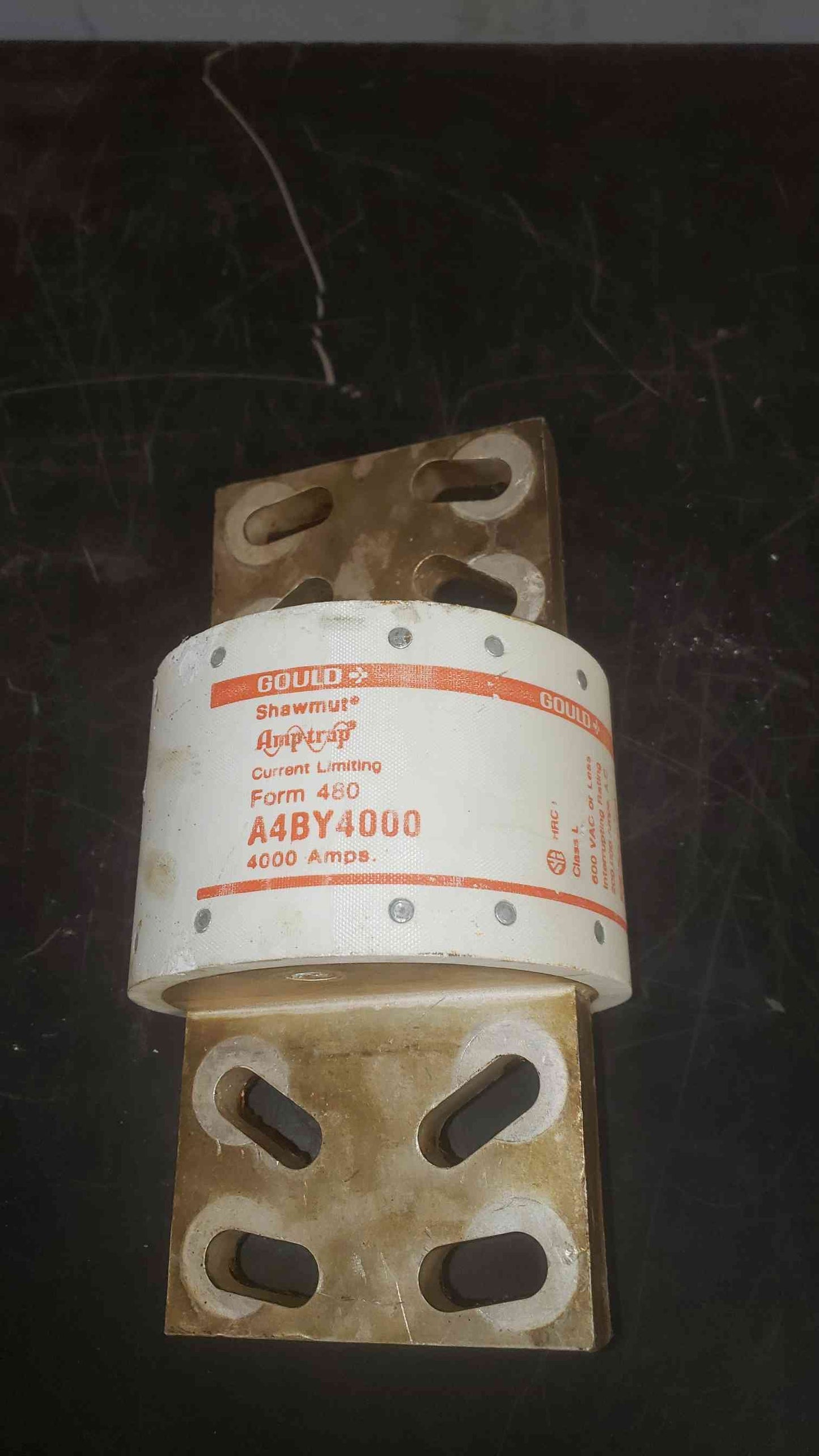 High-Capacity Gould Shawmut A4BY4000 Amp-trap Class L Current Limiting Fuse - 4000 Amps, 600V
