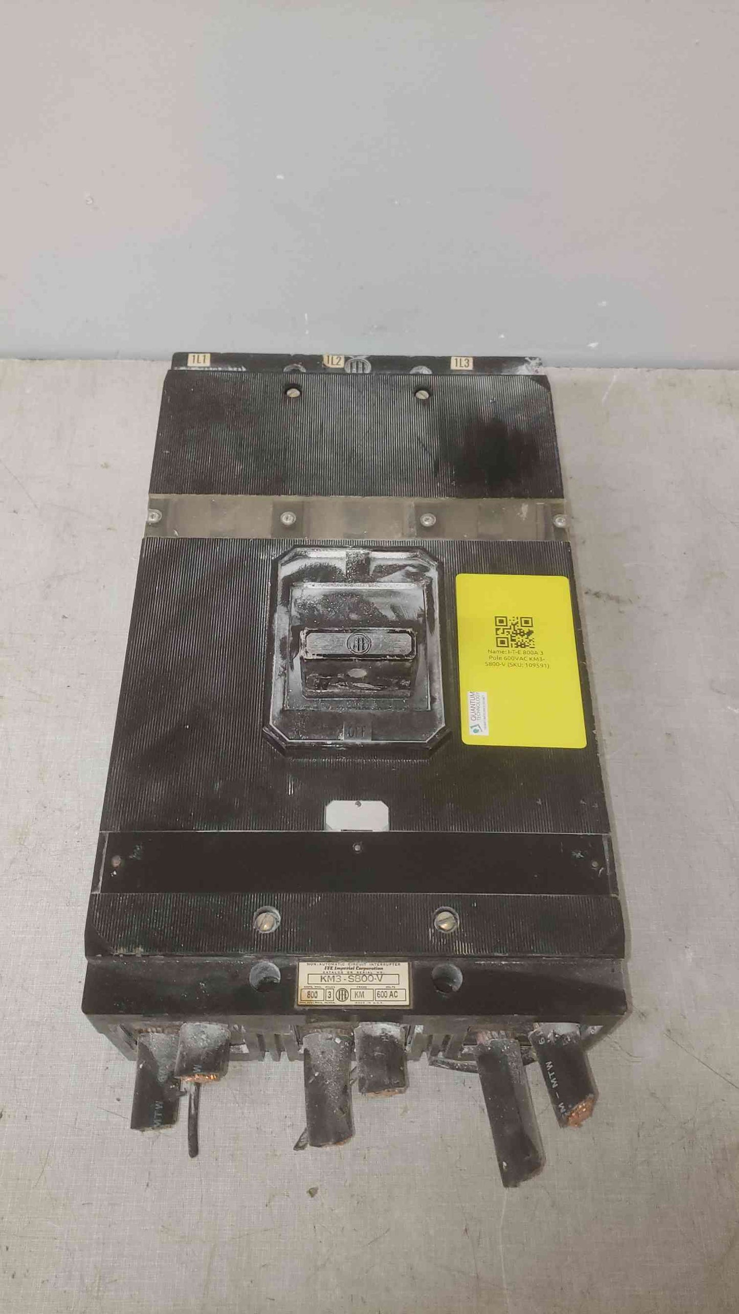 I-T-E 800A 3 Pole 600VAC KM3-S800-V (SKU: 109591)