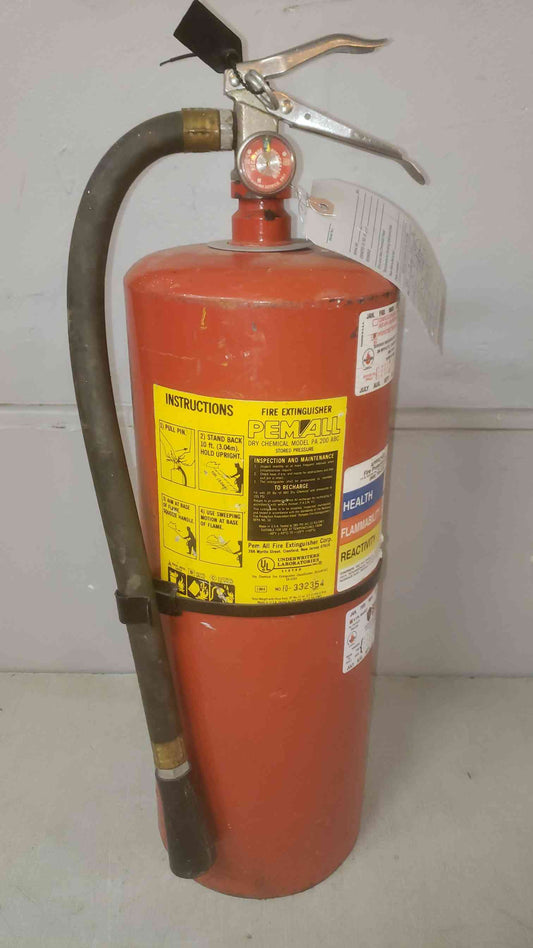 Pemall Fire Dry Chemical Extinguisher PA 200 Out of Service (SKU: 109900)