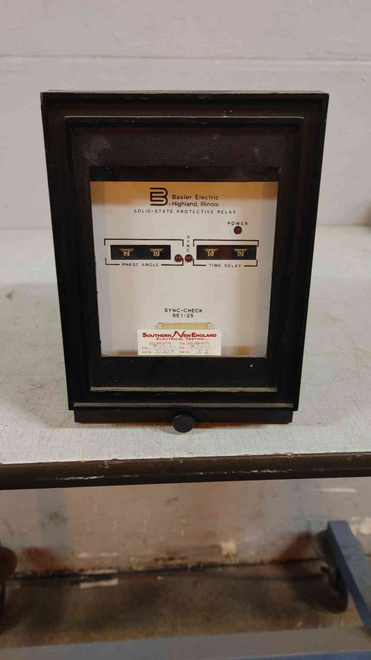 Basler Electric Sync-Check Solid State Protective Relay, model BE1-25