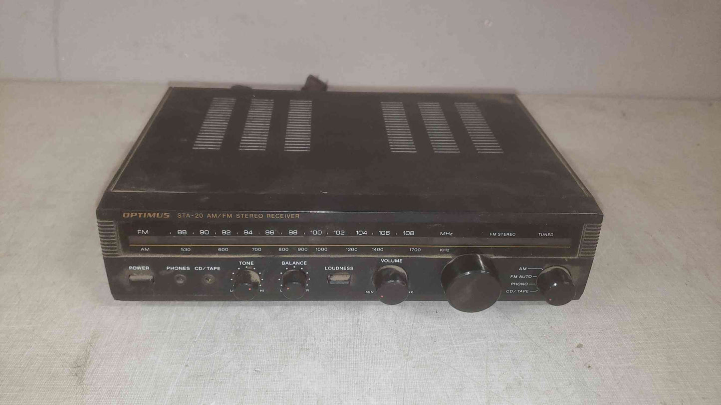 Optimus 120VAC 30W STA-20 AM/FM Stereo Receiver 31-1979 (SKU: 110004)