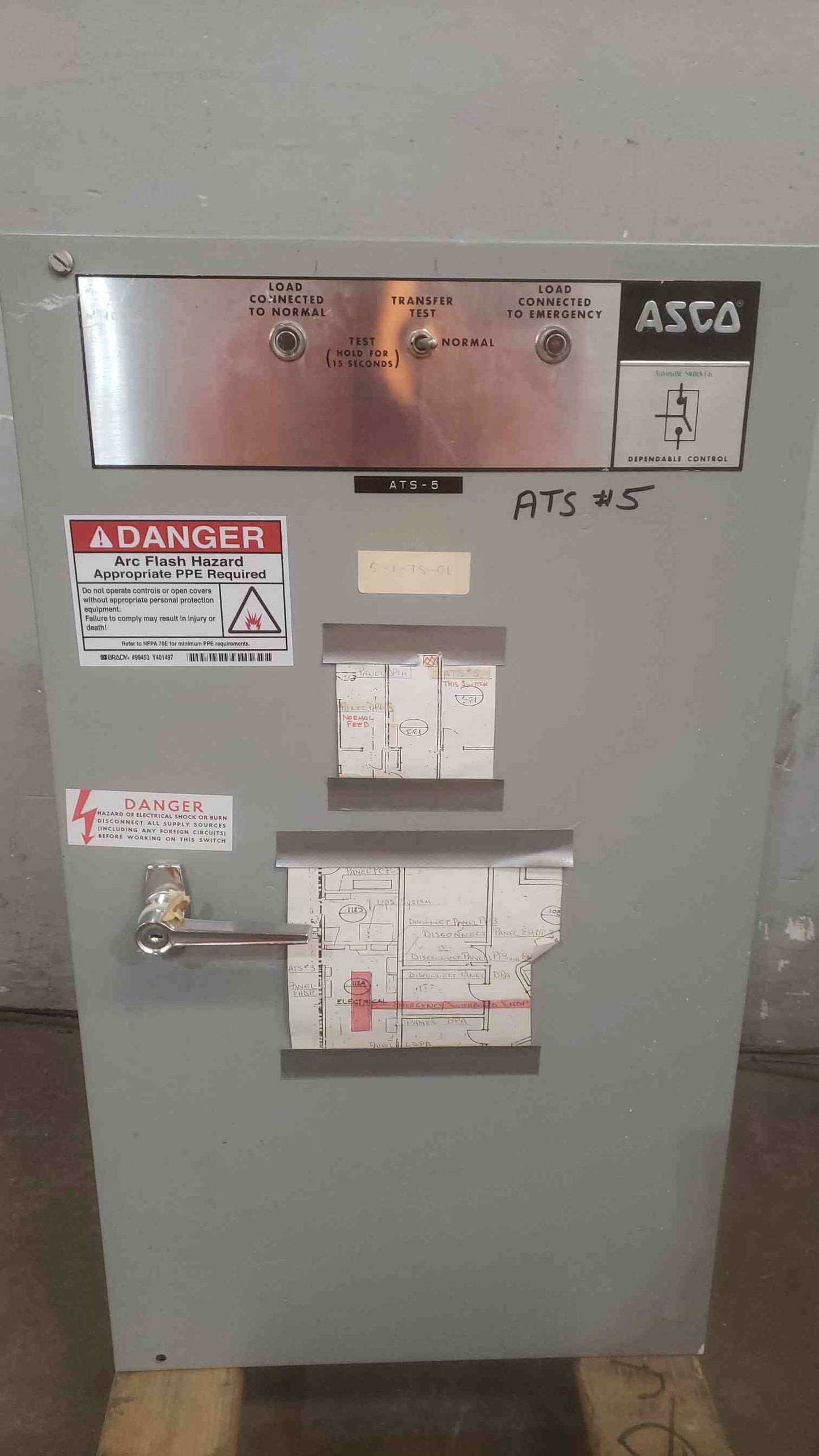 ASCO 100A 480Y/277V 60Hz Automatic Transfer Switch(SKU: 110613)