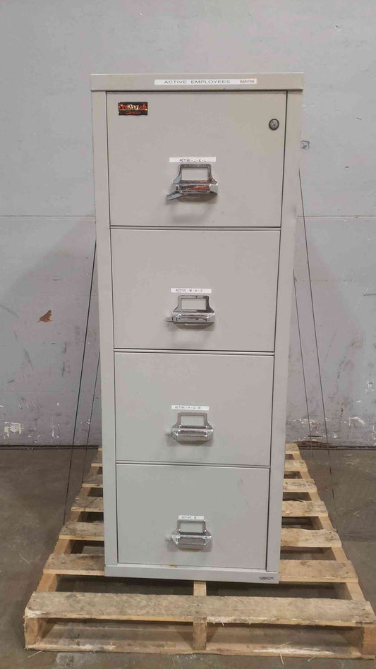 57" FireKing 4 Tier Fire Proof Filing Cabinet(SKU: 110971)