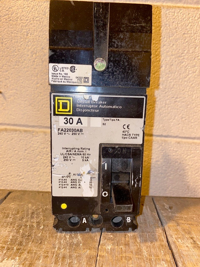 Square D, FA22030AB, 30A(S6LLST1322)